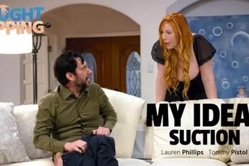 Засунул член в трубку пылесоса и трахнул рыжую Lauren Phillips